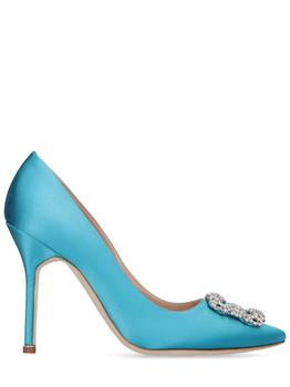 Manolo Blahnik, Manolo Blahnik | 105mm Hangisi Satin Pumps商品图片 额外8.5折, 额外八五折