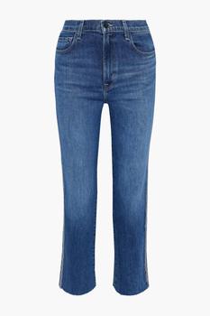 推荐Jules crystal-embellished high-rise straight-leg jeans商品
