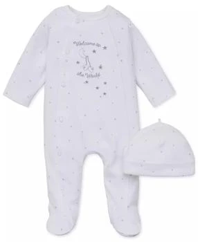 Little Me | Baby Boys or Baby Girls Welcome To World Footed Coverall and Hat, 2 Piece Set,商家Macy's,价格¥98