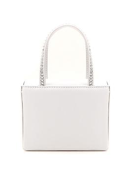 amina muaddi是什么牌子, Amina Muaddi | Amina Muaddi Super Amini Gilda Top Handle Bag - Only One Size / White商品图片 