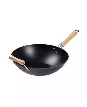 Joyce Chen | Professional Series Cast Iron Wok with Maple Handle, 14",商家Macy's,价格¥705
