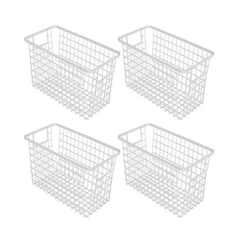 Smart Design | Nestable 6" x 12" x 6" Basket Organizer with Handles, Set of 4,商家Macy's,价格¥329