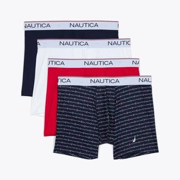 Nautica | 诺帝卡男士平角内裤 4条装 5.2折