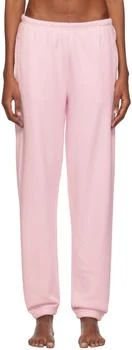 SKIMS | Pink Cotton Fleece Classic Jogger Lounge Pants,商家Ssense US,价格¥528