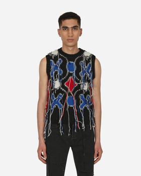 Charles Jeffrey Loverboy真假, Charles Jeffrey Loverboy | Guddle Tassle Vest Black商品图片 额外8.6折, 额外八六折