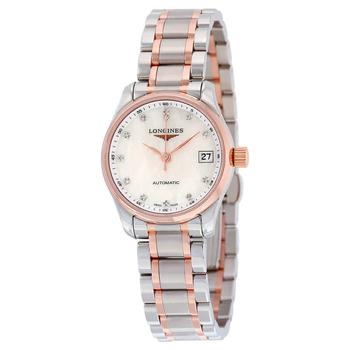 longines master, Longines | The Longines Master Automatic Mother of Pearl Ladies Watch L21285897商品图片 6.6折