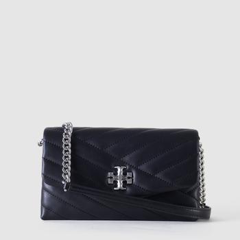 tory burch kira链条包, Tory Burch | Tory Burch Women's Kira Chevron Black Wallet On Chain商品图片 满$250减$20, 满减
