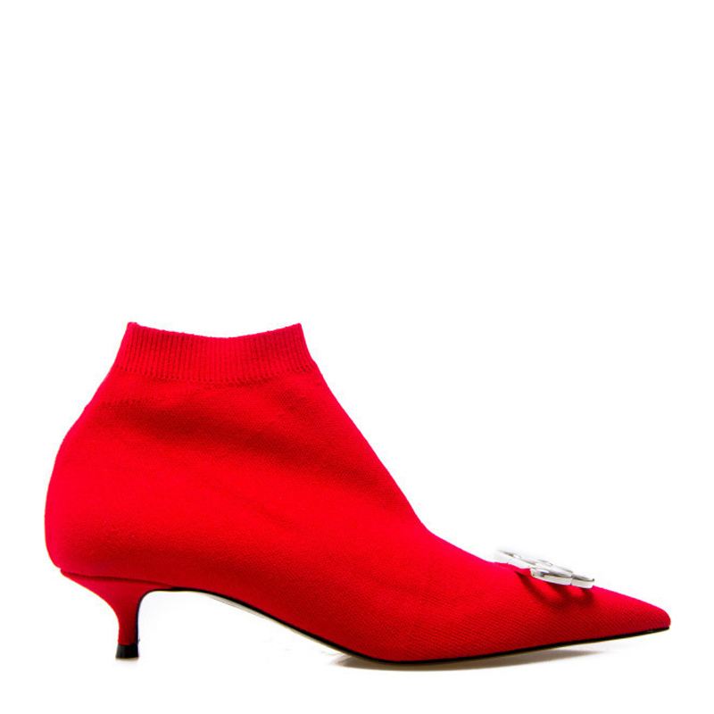 商品Balenciaga 巴黎世家 女士红色高跟短靴 591022-W1801-6576图片