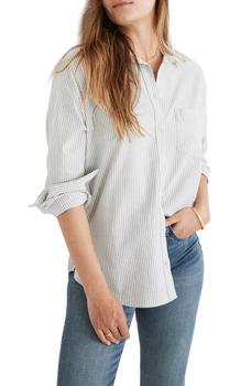 Madewell | Oversize Ex-Boyfriend Button-Up Shirt商品图片,4.3折