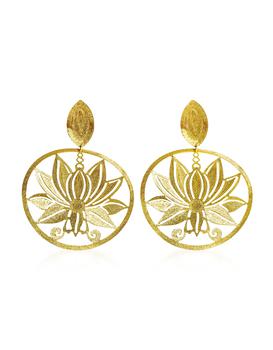 萨克斯, Stefano Patriarchi 帕特雅克 | Etched Golden Silver 1 Loto Long Earrings商品图片 7.2折