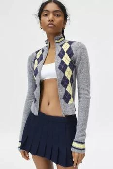 BDG | BDG Clarke Argyle Zip-Up Sweater,商家Urban Outfitters,价格¥440