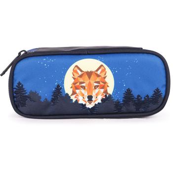 商品Jeune Premier | Wolf print pencil case in blue,商家BAMBINIFASHION,价格¥251图片