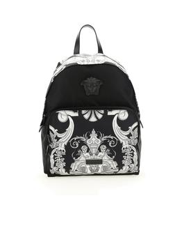 推荐Versace Baroque Pattern Zipped Backpack商品