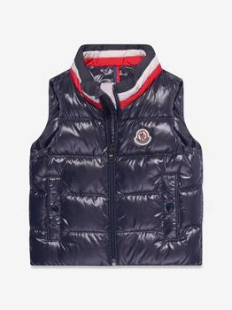 Moncler | Moncler Enfant Baby Boys Down Padded Merab Gilet in Navy,商家Childsplay Clothing,价格¥2110