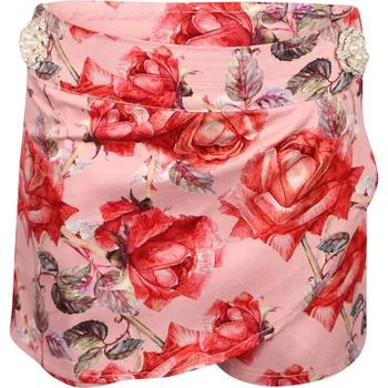 推荐All over red roses skort in pink商品