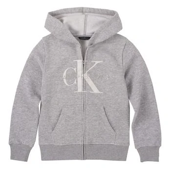 Calvin Klein | Calvin Klein Big Girl's Monogram Logo Hoodie 3.4折