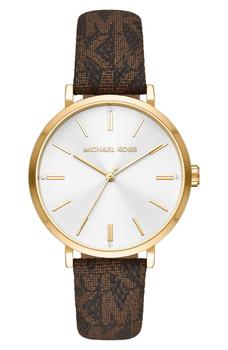 Michael Kors | Addyson 3-Hand Quartz Monogram Strap Watch, 40mm商品图片,4.9折