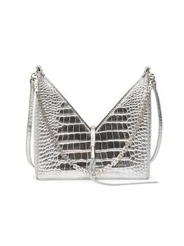 纪梵希包真假, Givenchy | Small Cut-Out Metallic Croc-Embossed Leather Shoulder Bag商品图片 