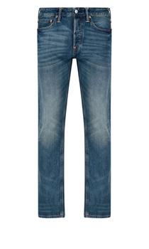 Evisu | Evisu Mismatched Kamon Print Slim Fit Jeans商品图片,5.7折起