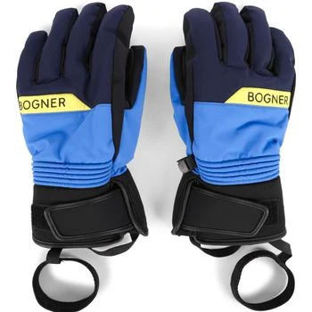 推荐Logo bogner ski gloves in blue商品