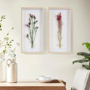 Simplie Fun | Avant Garden Dried Flower 2-piece Shadow Box Wall Decor Set,商家Premium Outlets,价格¥717