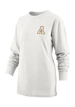 推荐NCAA Appalachian State Mountaineers Drop Shoulder Graphic T-Shirt商品