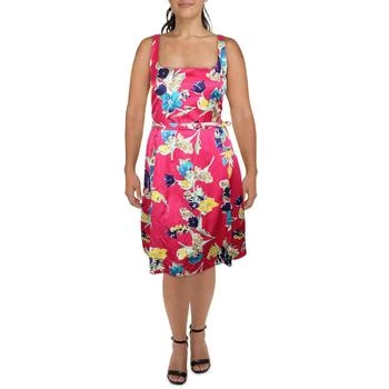 推荐Lauren Ralph Lauren Womens Floral Print Pleated Shift Dress商品