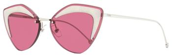 推荐Fendi Women's Cateye Sunglasses FF0355S C9A4S Palladium 66mm商品