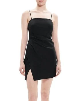 Theory | Linen Side Pleat Mini Dress 2.9折