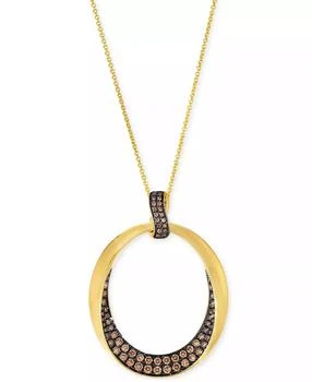 Le Vian | Chocolatier Chocolate Diamond Pendant Necklace (1/2 ct. t.w.) in 14k Honey Gold,商家Macy's,价格¥22619