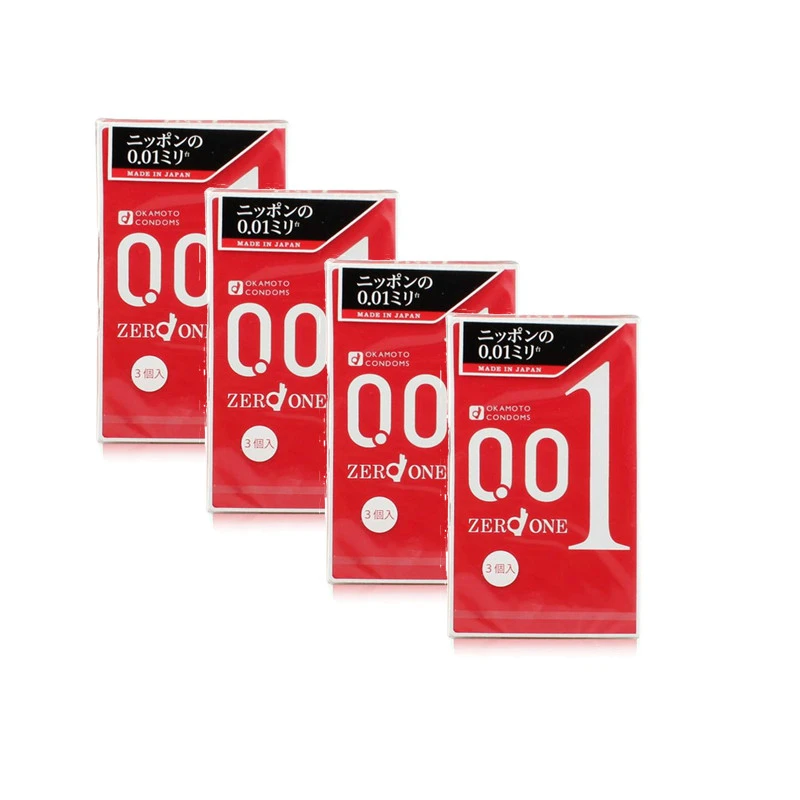 推荐【4件包邮装】OKAMOTO 冈本 黑标001避孕套安全套商品