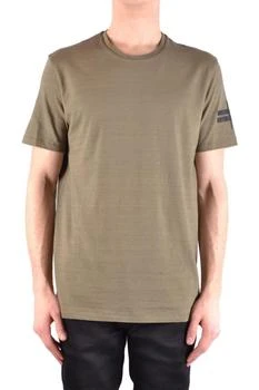 Neil Barrett | Olive Green Cotton T-Shirt With Graphic Detail,商家Premium Outlets,价格¥1946