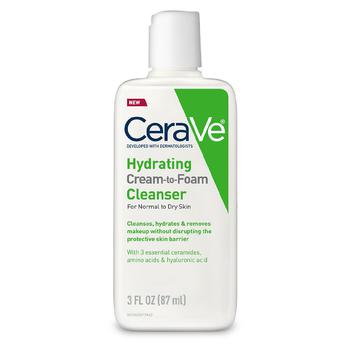 CeraVe | Hydrating Cream-to-Foam Face Cleanser商品图片,满$60享8折, 满$80享8折, 满折