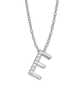 Giani Bernini | Cubic Zirconia Initial Pendant Necklace in Sterling Silver,商家Macy's,价格¥241