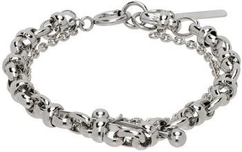 Justine Clenquet | Silver Kim Bracelet,商家SSENSE,价格¥578