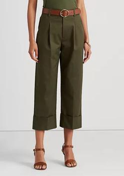 商品Ralph Lauren | Double-Faced Stretch Cotton Ankle Pants,商家Belk,价格¥261图片