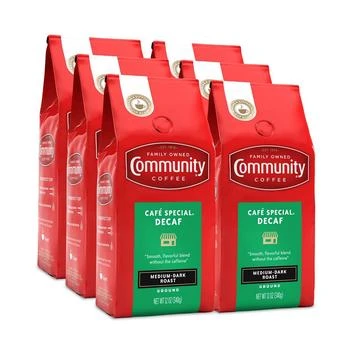 Community Coffee | Cafe Special Decaf Medium-Dark Roast Premium Ground Coffee, 12 Oz - 6 Pack,商家Macy's,价格¥458