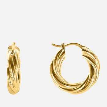 推荐Oma The Label The Brenda 18 Karat Gold-Plated Hoop Earrings商品