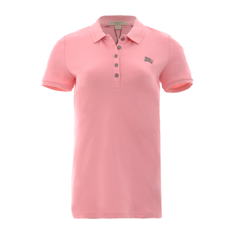 时尚burberry t恤女装, Burberry | Burberry 博柏利 女士粉色短袖翻领T恤 3955958商品图片 独家减免邮费