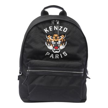 n54【極美品】ケンゾー　グレインレザー　ブラック　エンボスロゴリュックA4可. kenzo-006_02a1.jpg