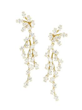 商品Vow 18K Gold-Plated & Cubic Zirconia Drop Earrings图片