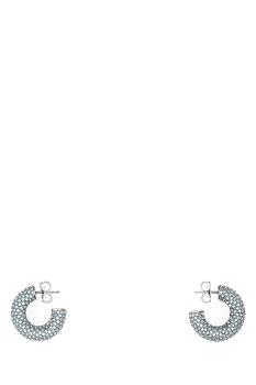 amina muaddi是什么牌子, Amina Muaddi | Embellished metal Cameron earrings Light Blue Amina Muaddi Donna商品图片 7折
