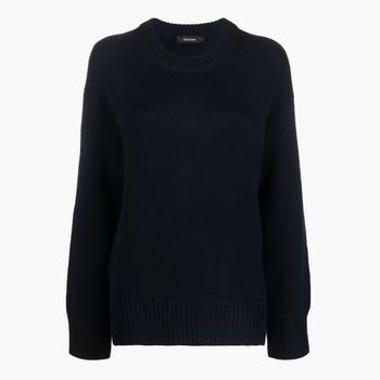 Lisa Yang | Noor Cashmere Sweater - Navy商品图片,满$175享9折, 满折