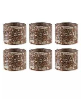 Design Imports | Wood Band Napkin Ring Set of 6,商家Macy's,价格¥120