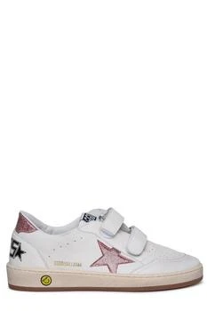 Golden Goose | Golden Goose Kids Ball Star Glittered Touch-Strap Sneakers,商家Cettire,价格¥1381