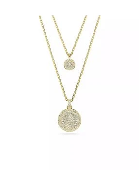 Swarovski | White, Rhodium Plated or Rose-Gold Tone or Gold-Tone Meteora Layered Pendant Necklace,商家Macy's,价格¥990