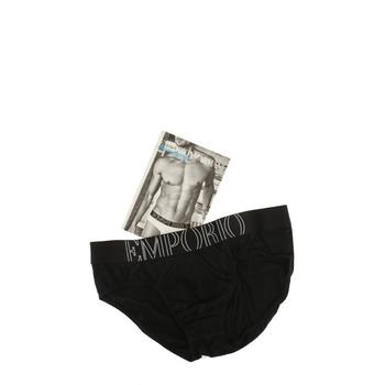 时尚阿玛尼内裤男装, Emporio Armani | EMPORIO ARMANI阿玛尼男士黑色棉质三角内裤商品图片 额外8.2折x额外9折, 额外八二折, 额外九折