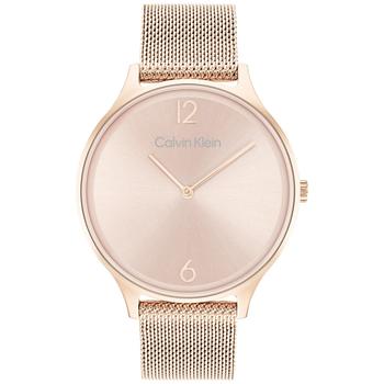 Calvin Klein | Carnation Gold-Tone Mesh Bracelet Watch 38mm商品图片,额外7.5折, 额外七五折