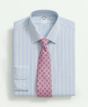 Brooks Brothers | Supima® Cotton Poplin Ainsley Collar, Multi-Stripe Dress Shirt 独家减免邮费