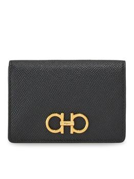 菲拉格慕女包, Salvatore Ferragamo | Salvatore Ferragamo Gancini Logo Plaque Cardholder商品图片 7.6折